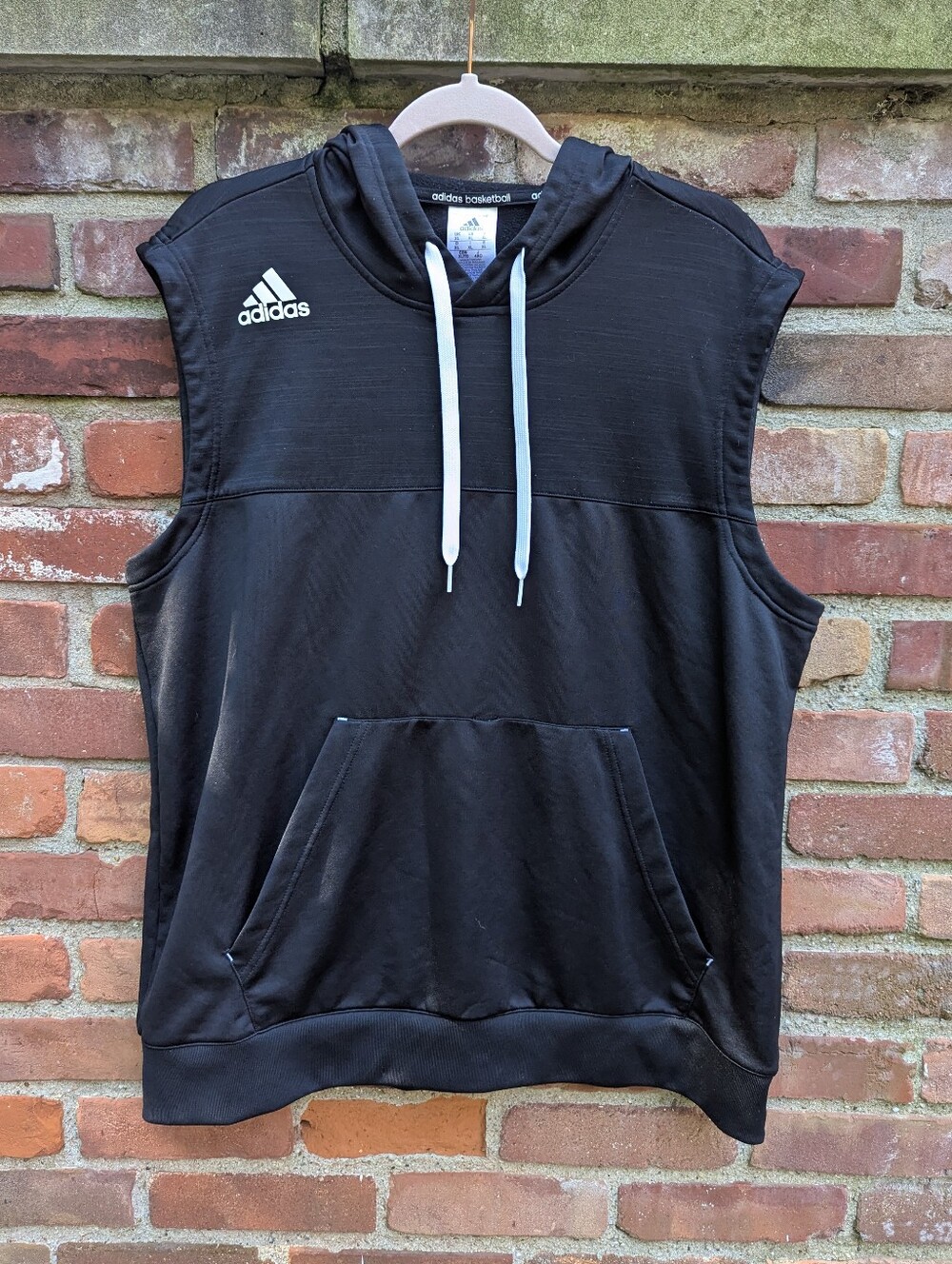 Adidas Basketball Sleeveless Hoodie Men's Size XL